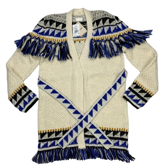 Mother The Fringe Cardigan Sweater XS The Tassel Is Worth The Hassle Tie Belt - Picture 12 of 12